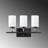 Industrial Wall Lamp, Black & Gold Metal Body, 18.1 x 5.9 x 11.0 inches | Glass Cap (3.9” Diameter, 5.9” Height) | 3 x E27 Socket (Max 40W) | Stylish Scandinavian Design | Perfect for Modern Home Decor & Lighting-2132011143