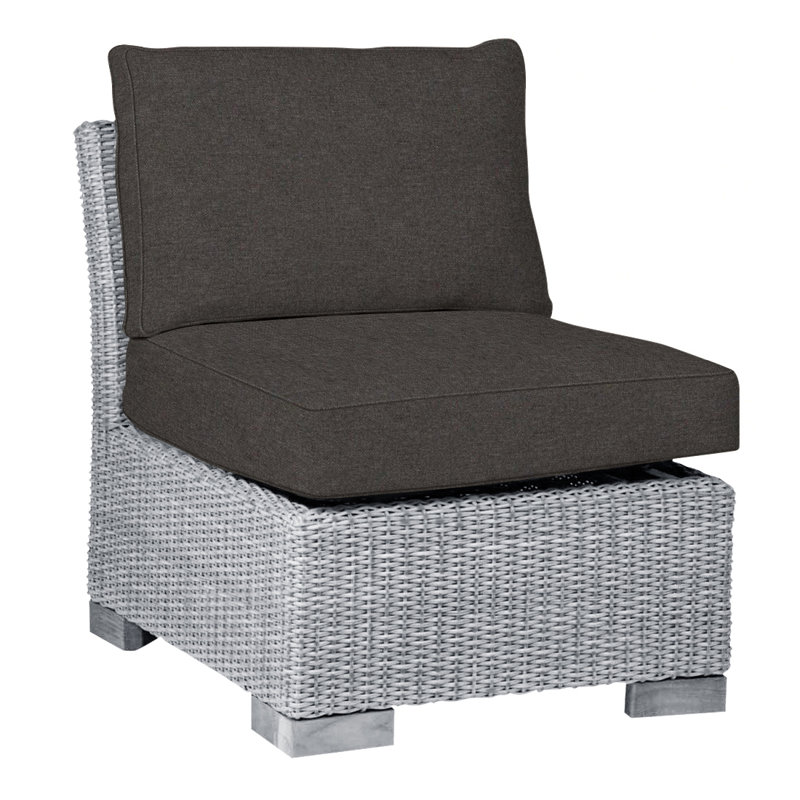 Club Patio Lounge Chair with Cushions, Oyster, Welt, Verona Fossil
