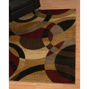 Bahr Ricochet Orange/Brown/Red Area Rug
