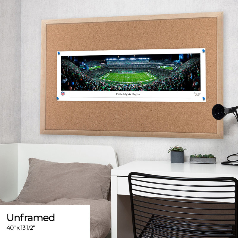 " Philadelphia Eagles ", Unframed, No Mat, 13.5" H x 40" W x 0.1" D