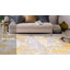Tapis géométrique jaune / gris / ivoire Abbate-10110478