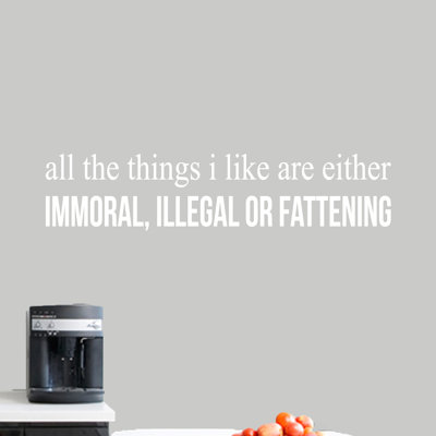 Text & Numbers Non-Wall Damaging Wall Decal