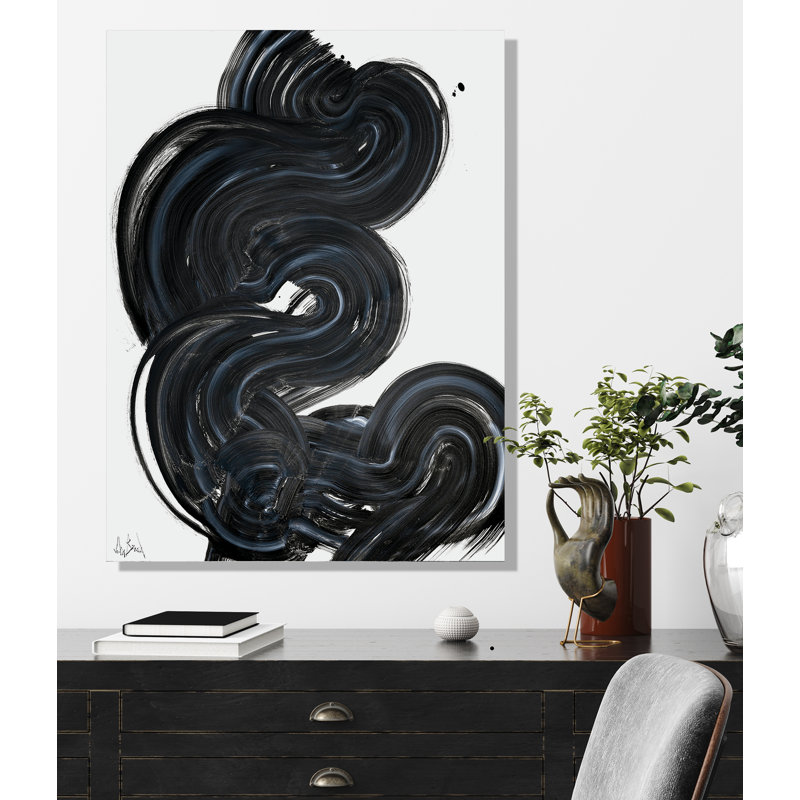Current II On Giclee Canvas Hand Embellished Art, Wrapped Canvas, 40" H x 30" W x 1.5" D