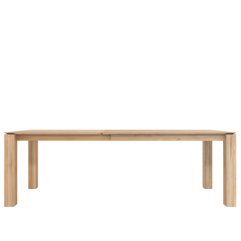 Slice Solid Oak Dining Table, 35.4" W x 86.6" L