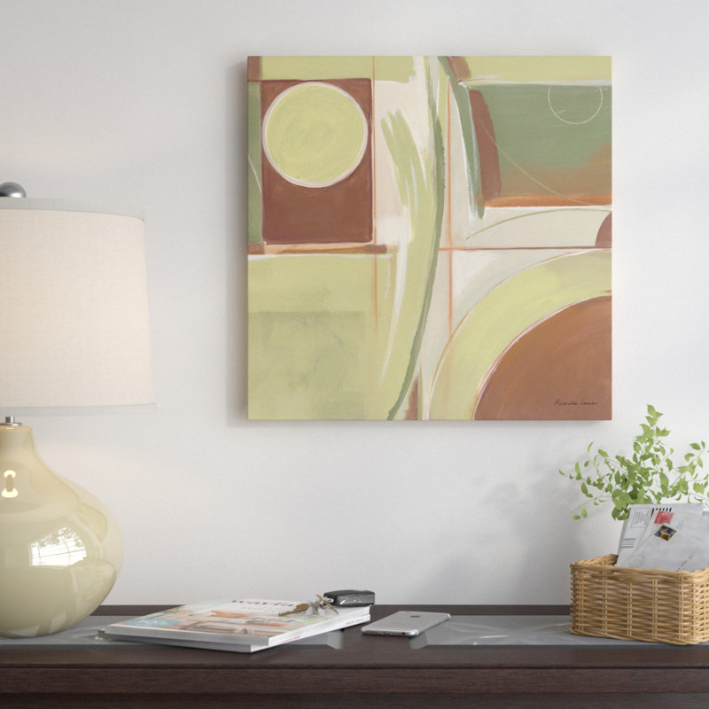 "green i" , reproduction d’art sur toile tendue, H 12 po x l 12 po x P 1,5 po