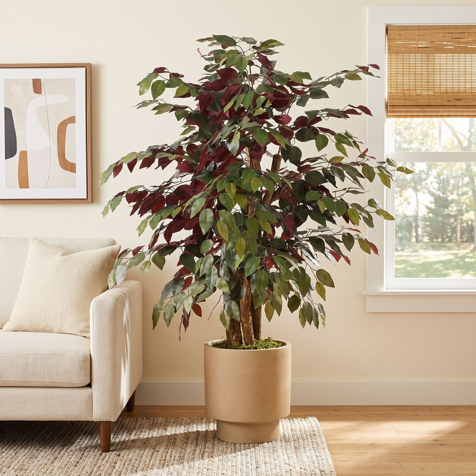 48'' Faux Tree in Pot Liner
