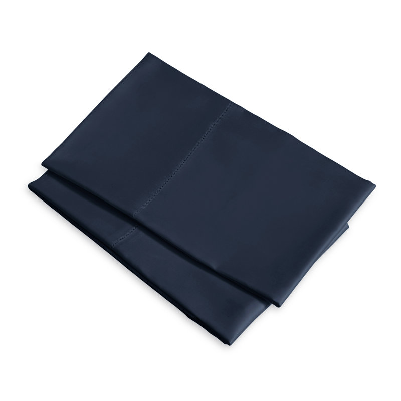 Raffaello Sateen Pillow Case, Standard Pillowcase, Dark Blue