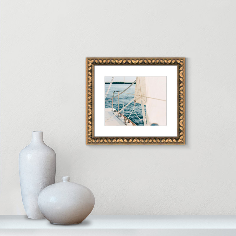 Lignes et voiles par Ian Keefe - photographie, H 14 po x l 16 po x P 1,125 po, Perle dorée