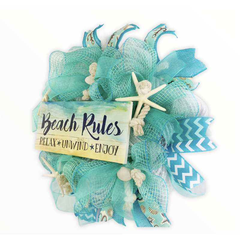 Couronne en maille 18 po Beach Rules