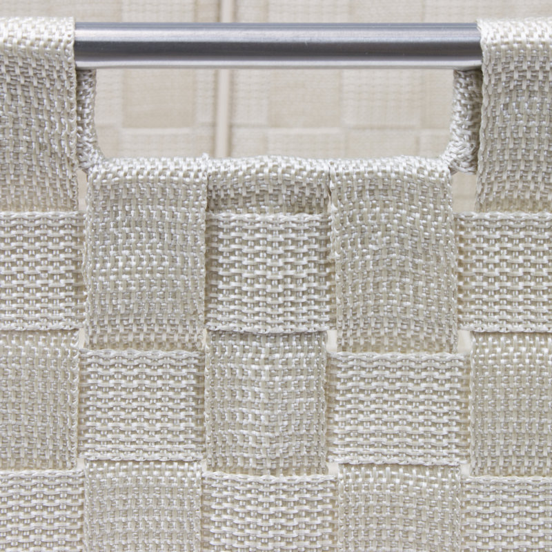 Beige Woven Fabric 3-Piece Collapsible Basket Set