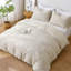 Microfiber Chequered Duvet Cover Set-124281107-124281108