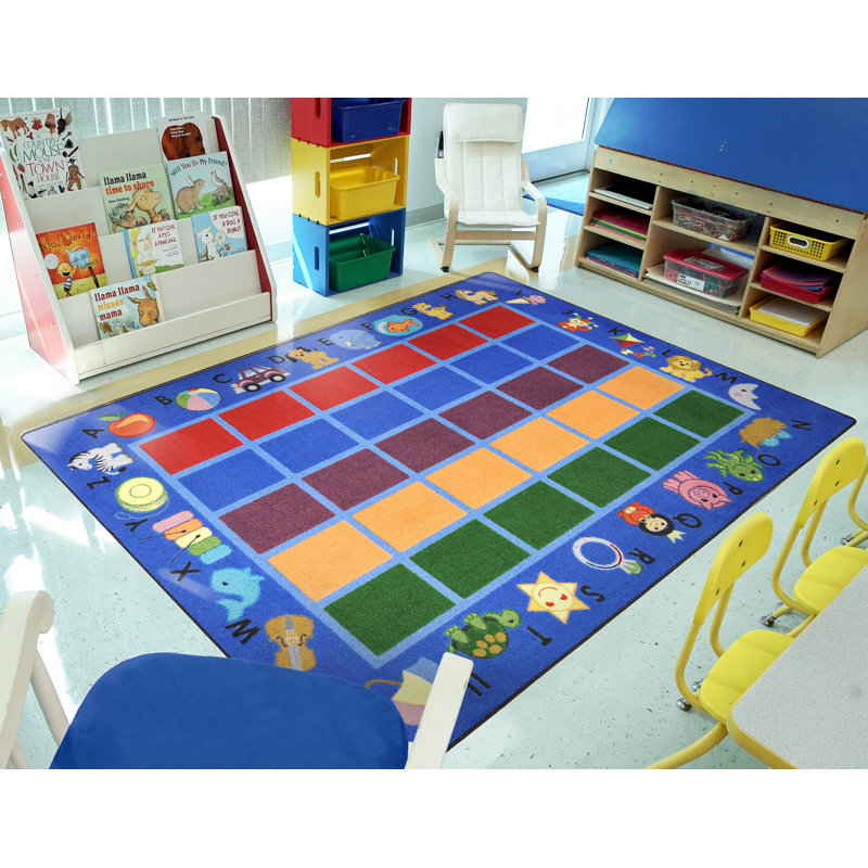 Tapis éducatif de l'alphabet Phonics, Rectangle 7 pi 8 po x 10 pi 9 po