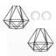 13cm H Metal Novelty Pendant Shade ( Screw On ) in Black