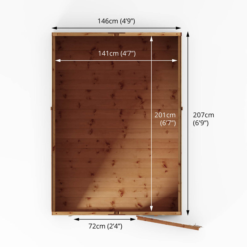 Mercia 7 x 5ft Shiplap Apex Shed
