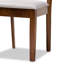 Baxton Studio Lilly Modern and Contemporary Grey Fabric Upholstered and Walnut Brown Finished Wood 5-Piece Dining Set-141774941-207503045