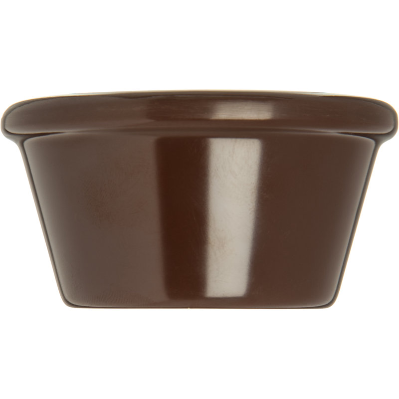 Melamine Smooth Sauce Ramekin, 2 oz, Chocolate