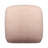 18" Taupe Polyester Cube Outdoor Pouf Ottoman