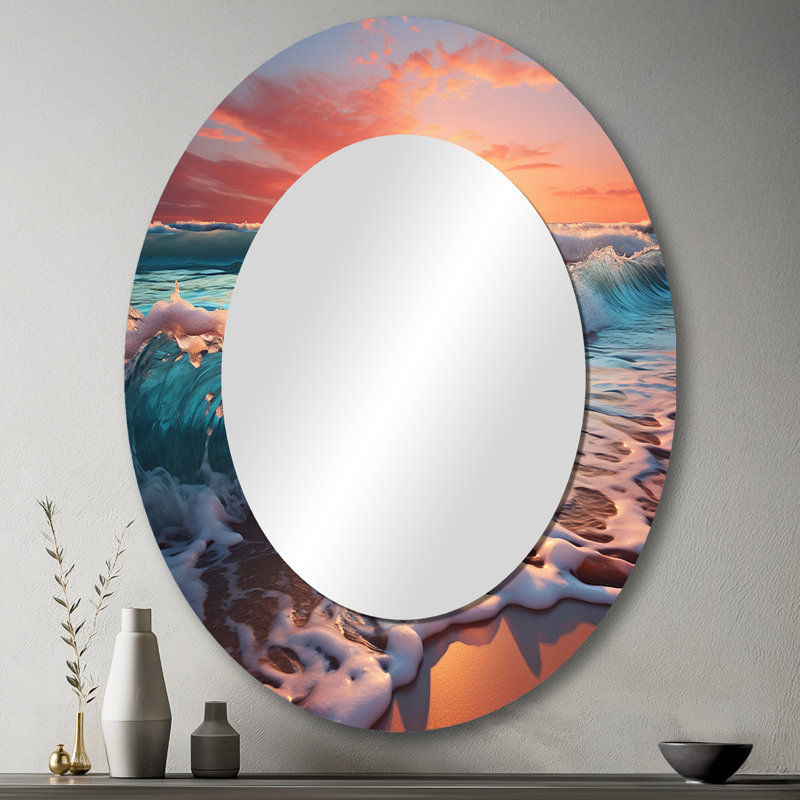 Miroir mural Sunset Horizon IV - Coastal, 43 po x 33 po