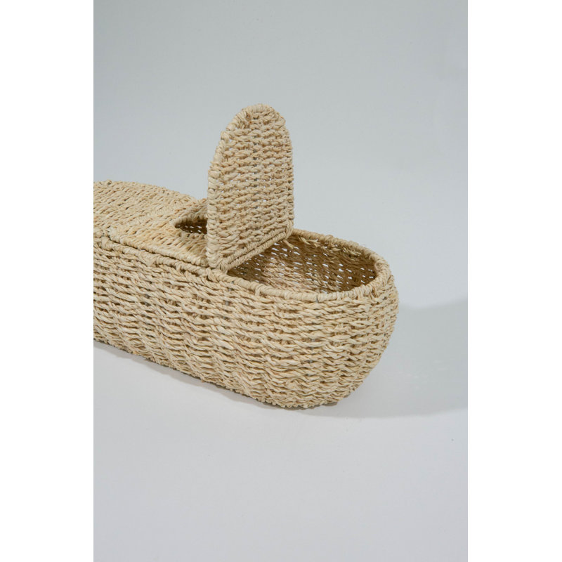 Hand Woven Seagrass Decorative Basket Set, Ivory