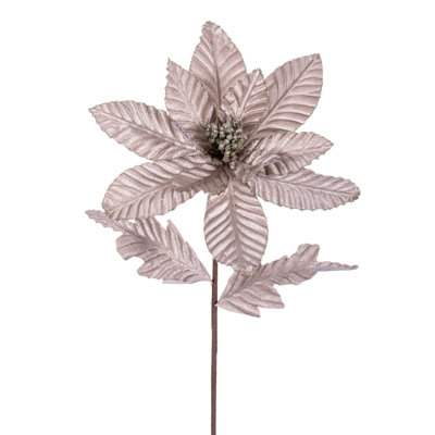 Velours à garniture scintillante poinsettia 22 po