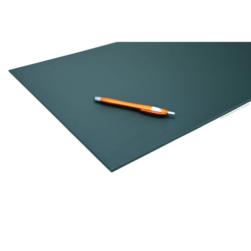 Ensemble de rangement de bureau en cuir bleu marine, Vert forêt