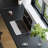 Acrylic corner L-shaped desk and bookshelf integrated desk-742878742-742878741