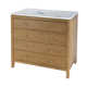 Celine 36 in W Quartz Top Single Sink Bathroom Vanity Set