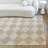 Galen Taupe Checkered Area Rug-664167902