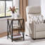 Metal Frame End Table with Shelves-1457728185
