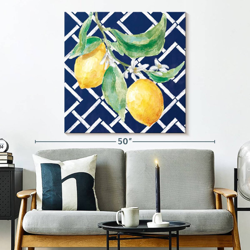 Yarlin Everyday Chinoiserie citrons I, H 33 po x l 33 po