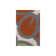 Inhabit Designer Ivory/Orange Area Rug