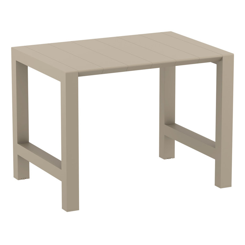 Farrah Square 4 - Person 39" Long Bar Height Dining Set, Taupe