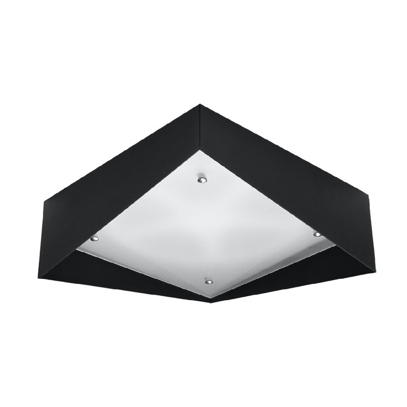 Armena LED Flush Mount, Czarny