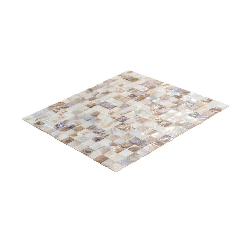 Concha 11.8 In. X 11.8 In. Polished White, Beige Shell, Mother Of Pearl Mosaic Wall Tile (19.34 Sq Ft/Case) - 20 Pack