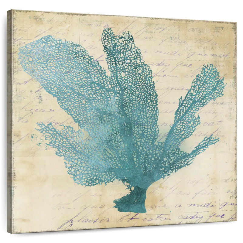 Adeliza Blue Coral I, 24" H x 24" W