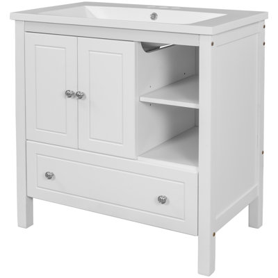Meuble-lavabo 30 po avec lavabo en céramique