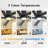 48" 5 Solid Wood Blades Indoor Ceiling Fan With Light Kit And Remote-458786187-437134178