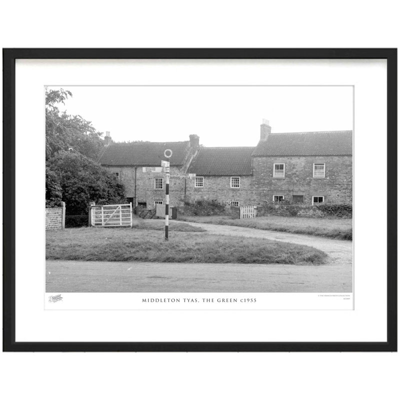 Middleton Tyas, The Green C1955 - Single Picture Frame Print, 40cm H x 50cm W x 2.3cm D