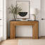 Console 47 po en bois moderne, table d'entrée, table de canapé - Design rustique et contemporain