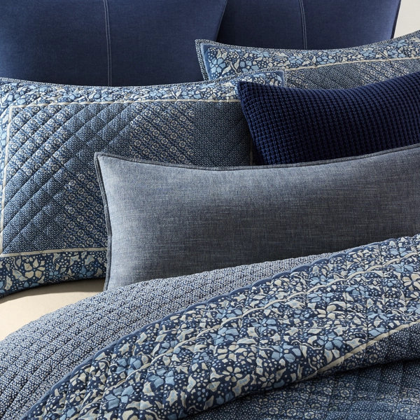 Kempner Navy Throw Pillow, Navy