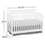 Lit de bébé convertible 4 en 1 Harper, certifié Greenguard Gold-2145156173