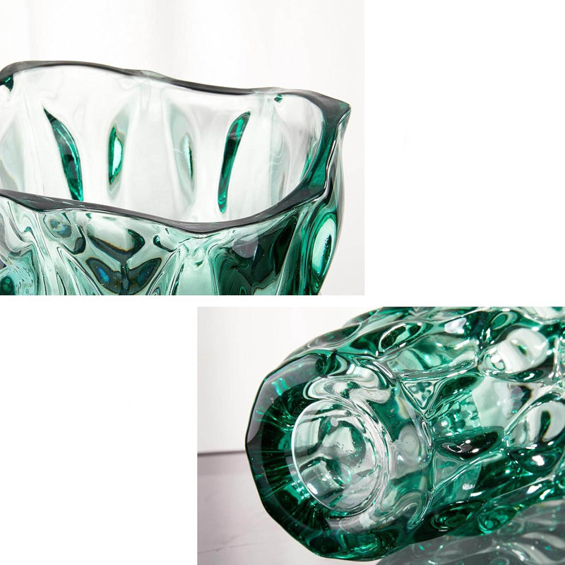 Glass Table Vase, Green