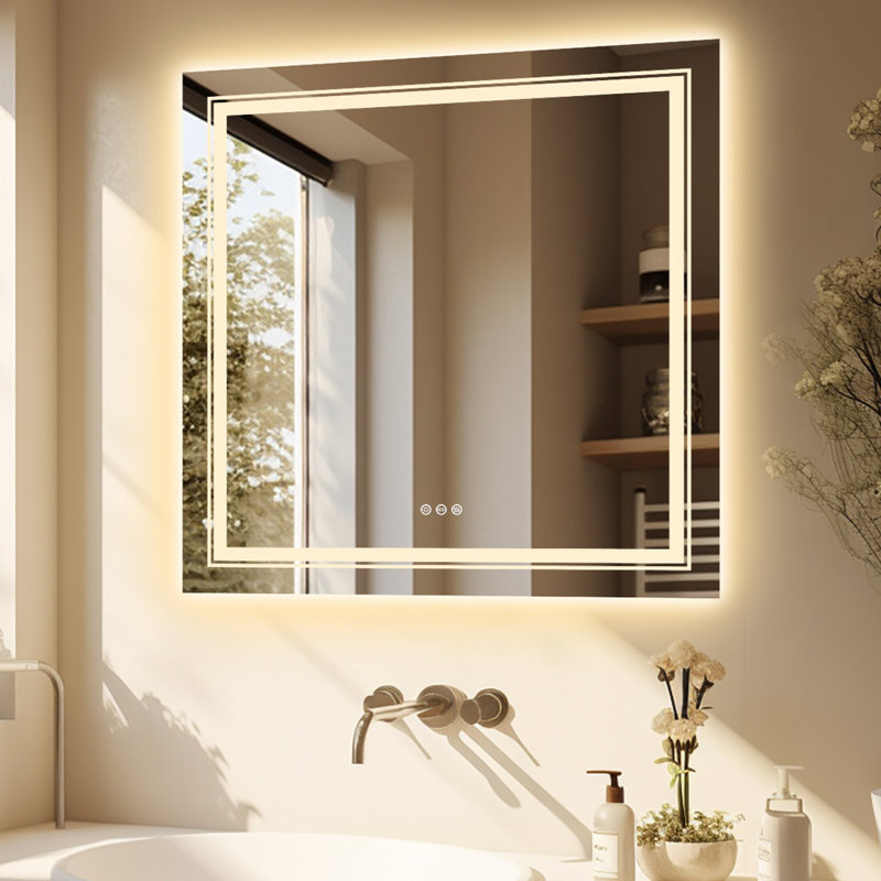 Lekya Wall Mirror, 90cm H x 90cm W