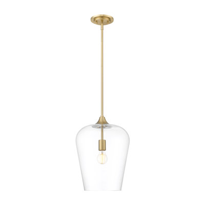 Luminaire suspendu 1 lumière en laiton bruni Joliet