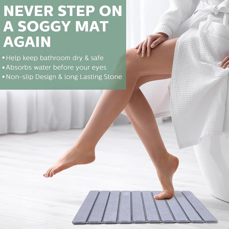 Tapis de bain Chiquetta avec envers antidérapant