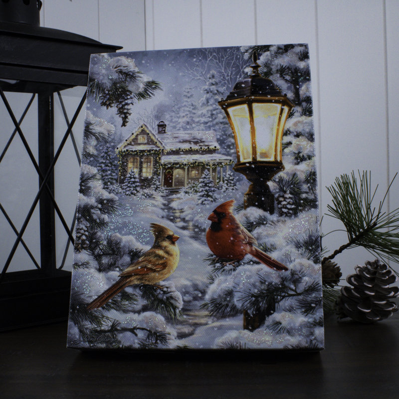 Toile de table illuminée «All is Calm» 8 x 6