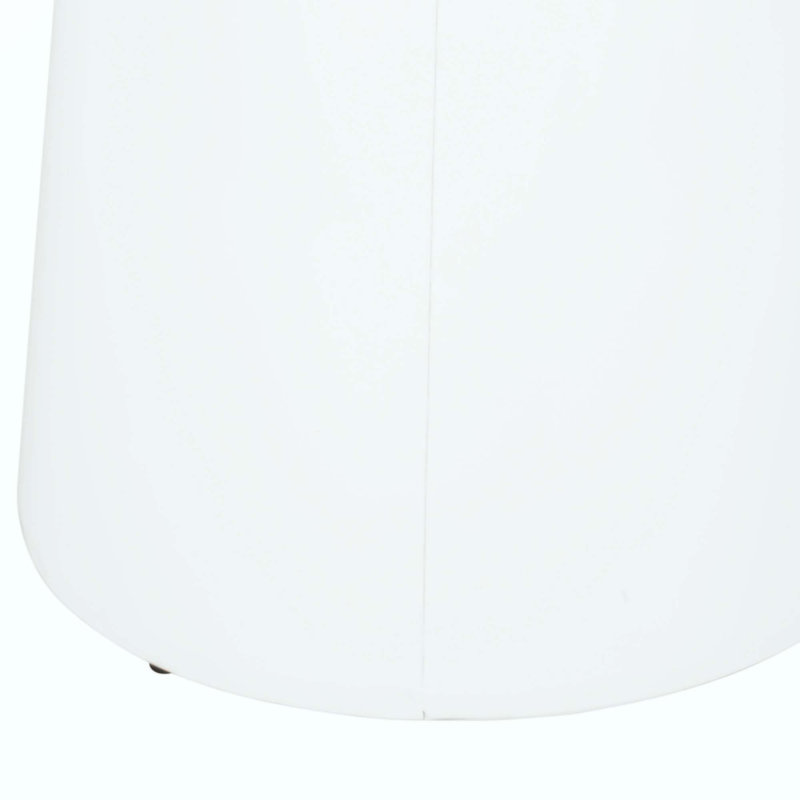 Outdoor Metal End Table -Large, White