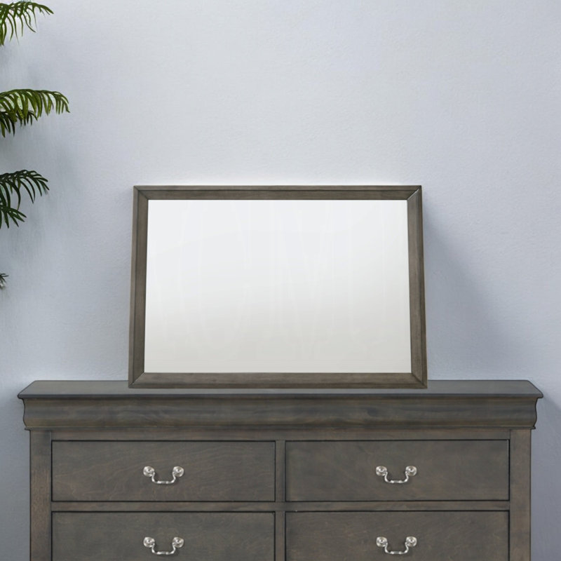 Jasper Mirror in Gray Oak
