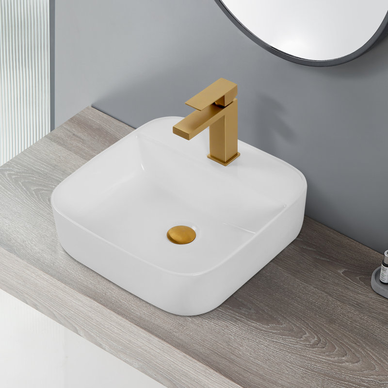 Modern Ceramic Countertop Basin Sink - Enhances Bathroom Elegance High-Gloss Adds A Glamorous Look