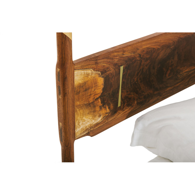 Dansk Solid Wood Bed, Queen, Walnut/Maple